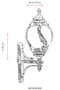 Opviq BAP-68182-BKR Lámpara de Pared Exterior Marrón
